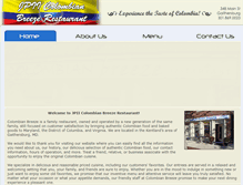 Tablet Screenshot of colombianbreeze.com